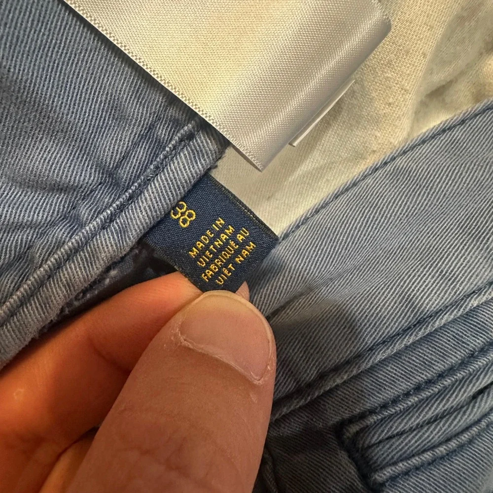 Polo Ralph Lauren‎ Shorts Mens 38 Blue Relaxed Fit Chino Cotton 9